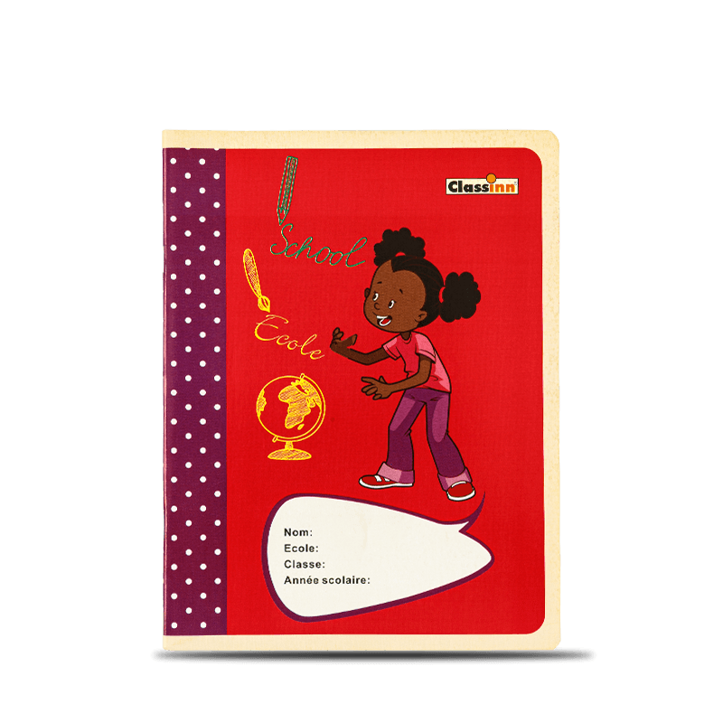 Cute Girl Red Exercise Card