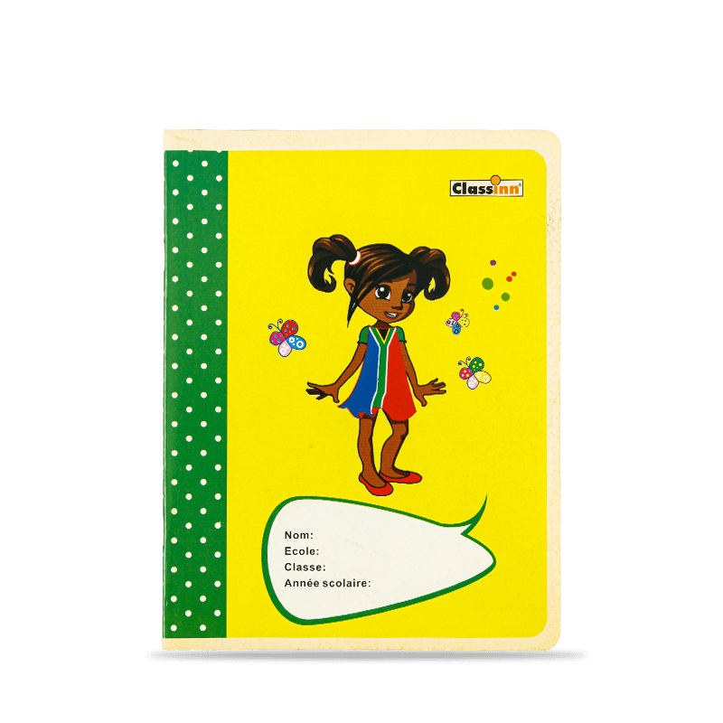 Cute Girl Cover Galben Caiet de exerciții